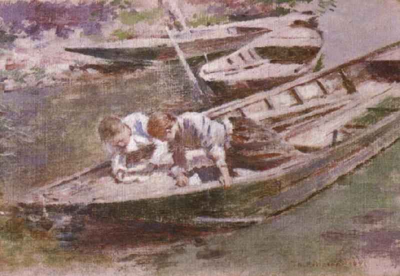 Theodore Robinson Two in a Boat Germany oil painting art